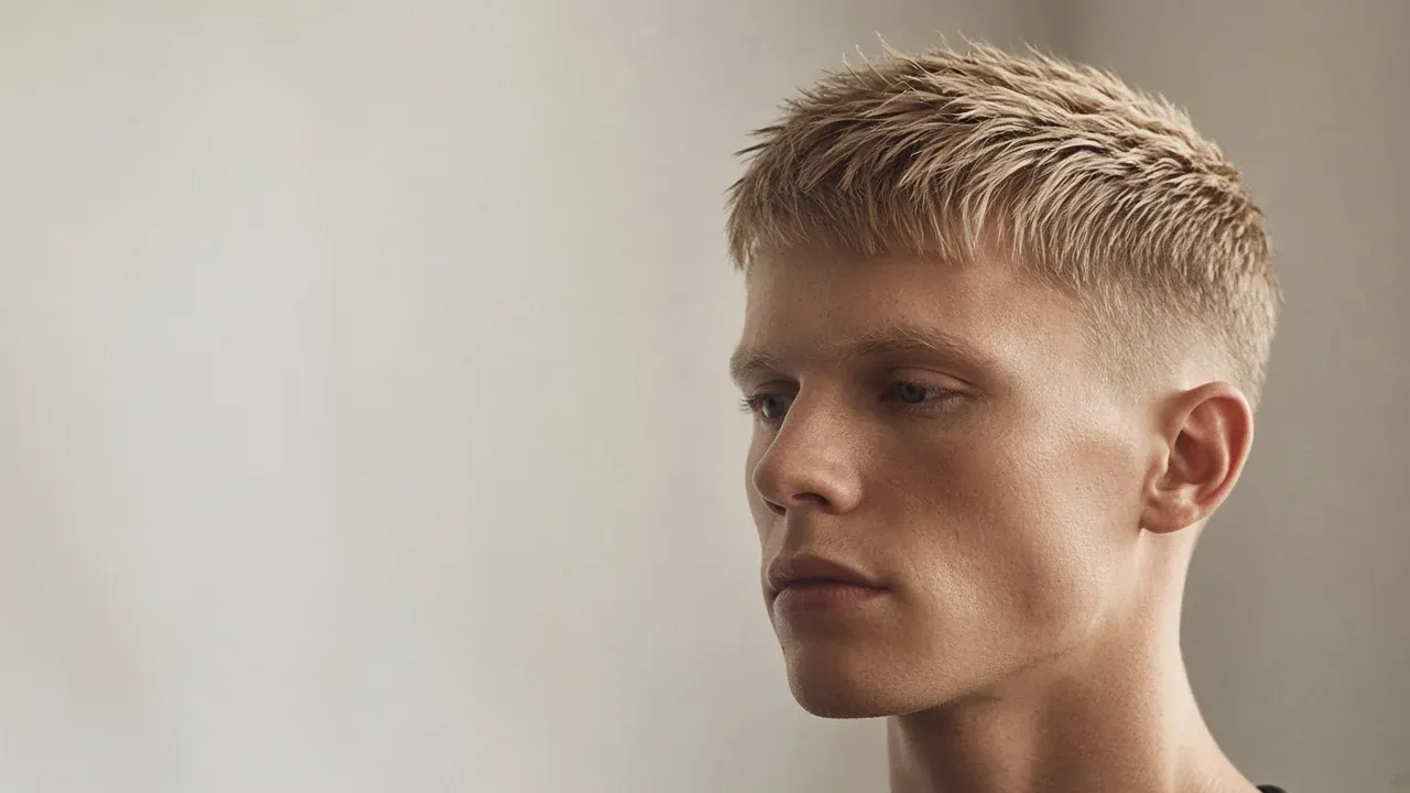 Editorial portrait used in the St. George Barber website concept